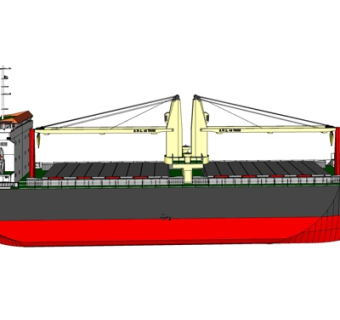 现代大型货船su模型