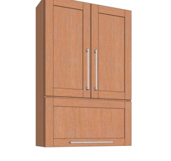 现代双开门衣柜su模型