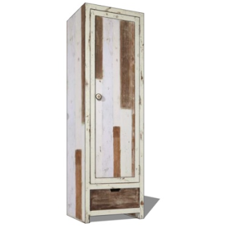 工业风实木衣柜su摩西