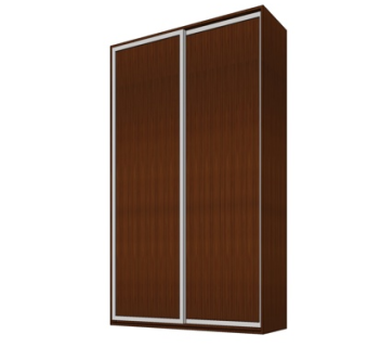 现代双开门衣柜su模型