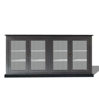 现代轻奢餐边柜su模型