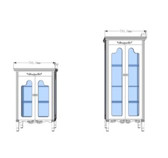 欧式实木衣柜su模型