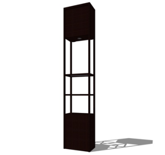 现代铁艺装饰架su模型