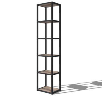 现代铁艺装饰架su模型