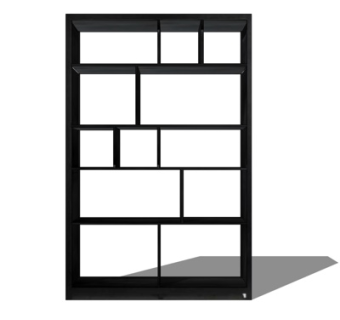 现代实木装饰柜su模型