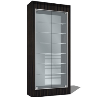 现代玻璃装饰柜su模型