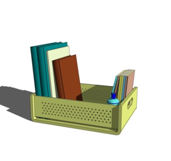现代书架su模型
