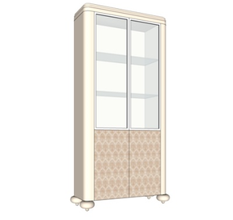 北欧玻璃装饰柜su模型