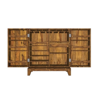 现代实木装饰柜su模型