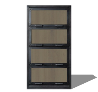 工业风实木装饰柜su模型