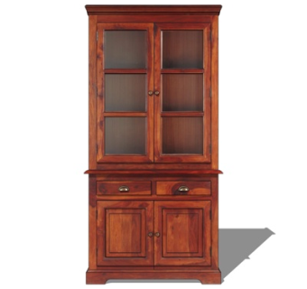 美式实木酒柜su模型