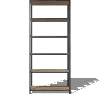 现代铁艺装饰架su模型