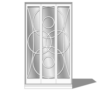 现代衣柜su模型