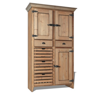 新中式衣柜su模型