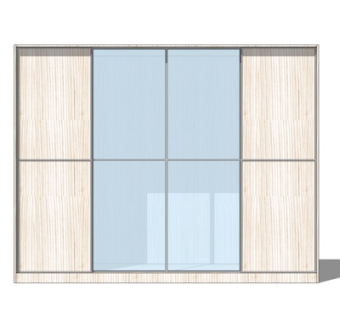 现代衣柜su模型