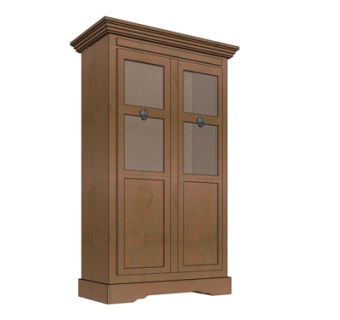 新中式衣柜su模型