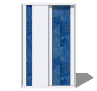 现代衣柜su模型