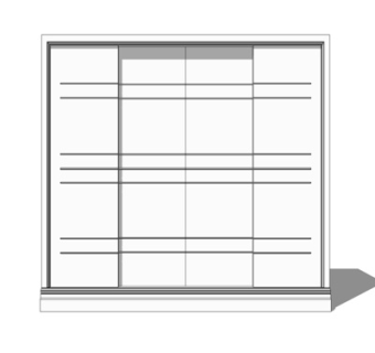 现代衣柜su模型