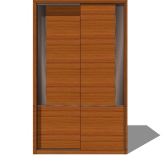 现代衣柜su模型