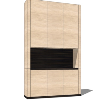 现代衣柜su模型