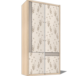 新中式衣柜su模型