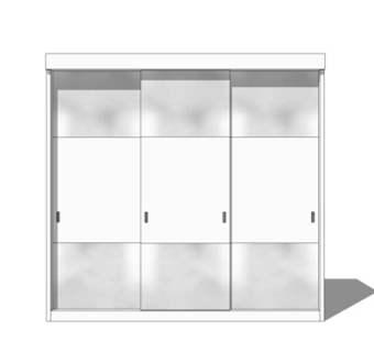 现代衣柜su模型