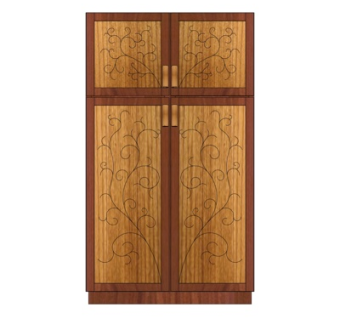 中式衣柜su模型