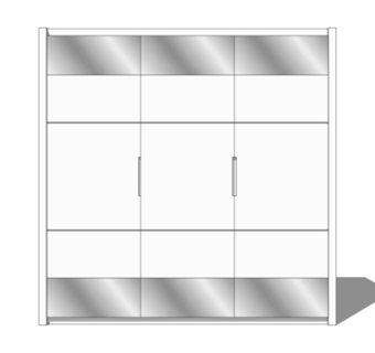 现代衣柜su模型