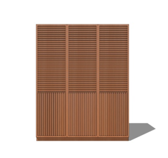 新中式衣柜su模型