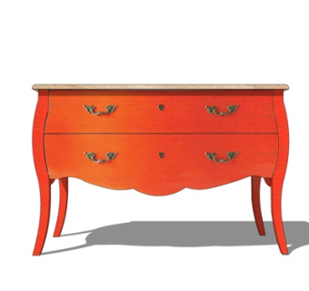 欧式实木边柜su模型