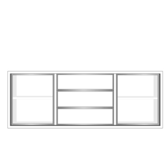 现代实木餐边柜su模型