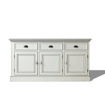 欧式实木电脑桌su模型