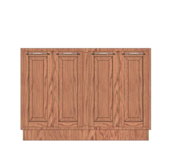 欧式实木边柜su模型