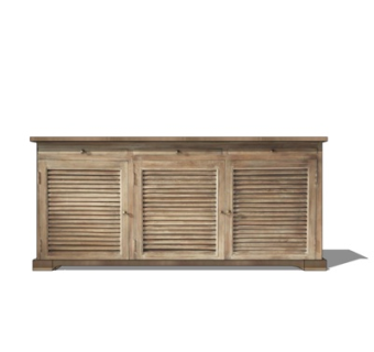 美式实木边柜su模型