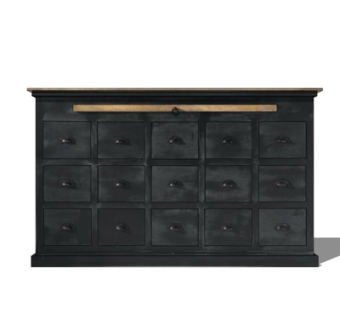 现代实木边柜su模型