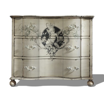 欧式实木边柜su模型