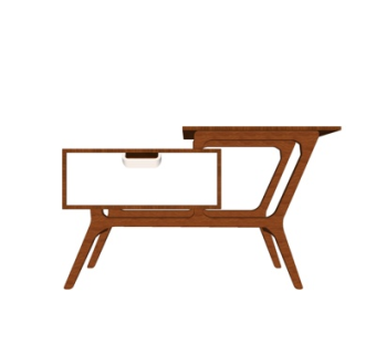 中式实木储物柜su模型