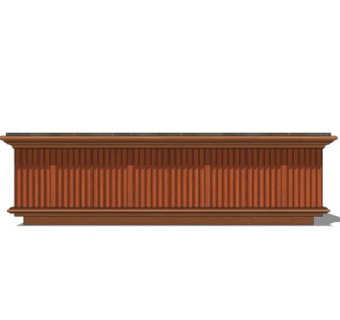 中式实木电视柜su模型