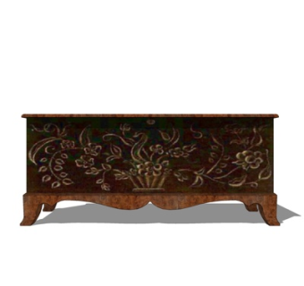 欧式古典电视柜su模型