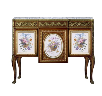 欧式古典端景柜su模型