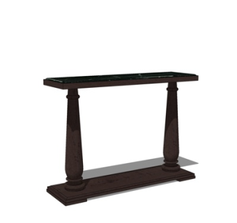 中式实木端景台su模型