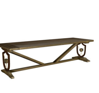 中式实木户外椅su模型