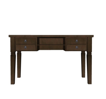 中式实木书桌su模型