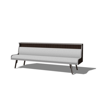 现代布艺户外椅su模型