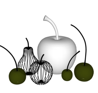 现代装饰品su模型