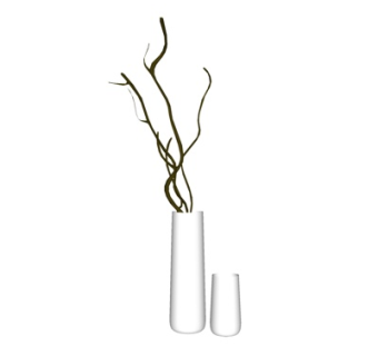 现代装饰品su模型