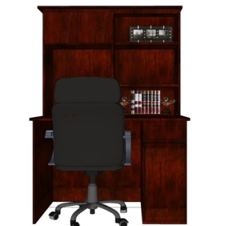 现代书桌su模型