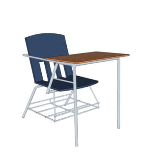 现代书桌su模型