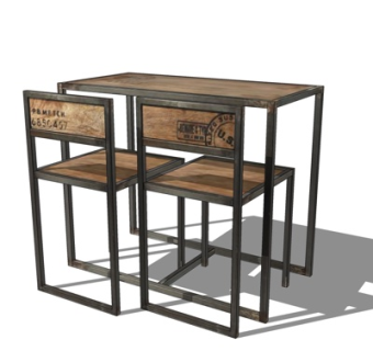 工业风书桌su模型