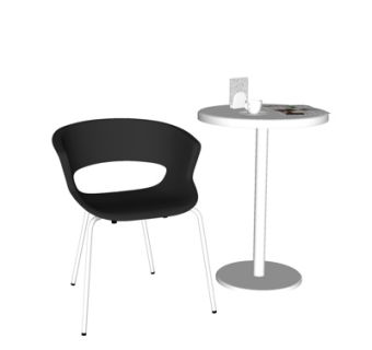 现代休闲椅su模型